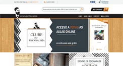 Desktop Screenshot of livrariadopsicanalista.com.br